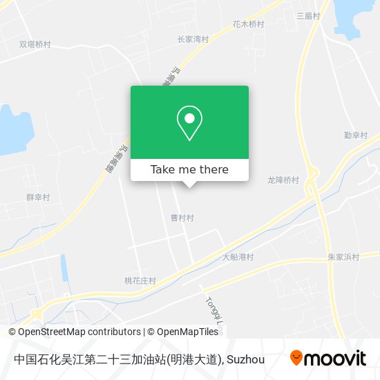 中国石化吴江第二十三加油站(明港大道) map