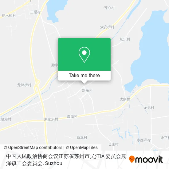 中国人民政治协商会议江苏省苏州市吴江区委员会震泽镇工会委员会 map