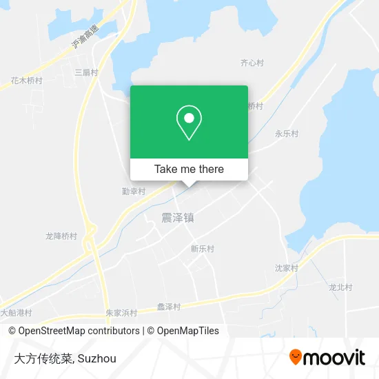 大方传统菜 map