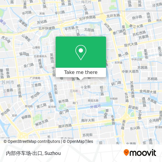 内部停车场-出口 map