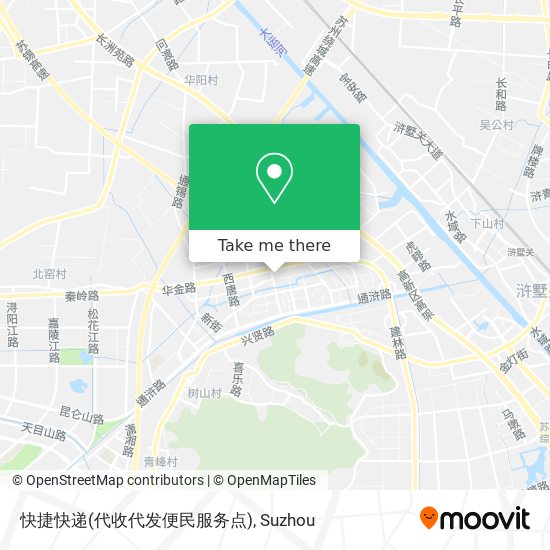 快捷快递(代收代发便民服务点) map