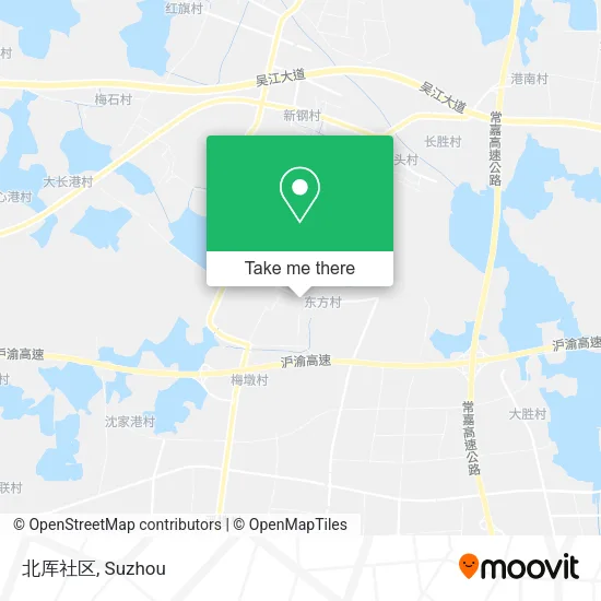 北厍社区 map
