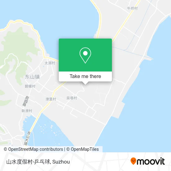 山水度假村-乒乓球 map