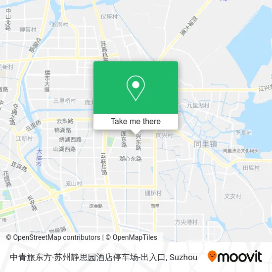 中青旅东方·苏州静思园酒店停车场-出入口 map