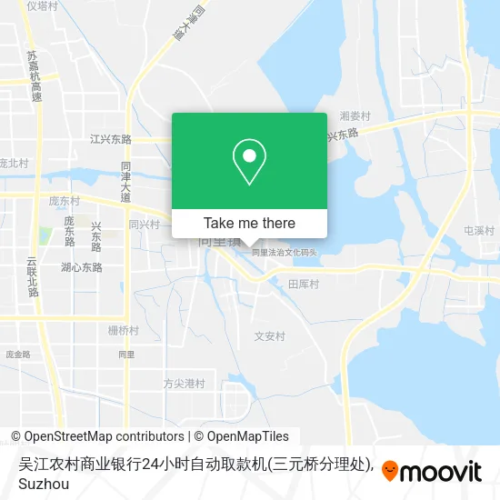 吴江农村商业银行24小时自动取款机(三元桥分理处) map