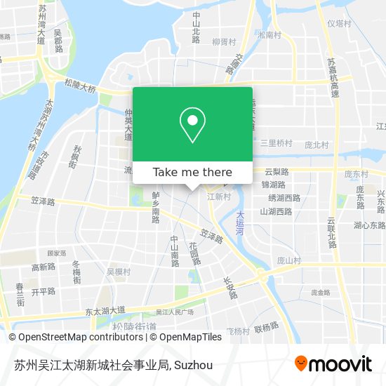 苏州吴江太湖新城社会事业局 map