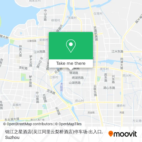锦江之星酒店(吴江同里云梨桥酒店)停车场-出入口 map