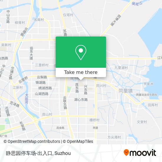 静思园停车场-出入口 map