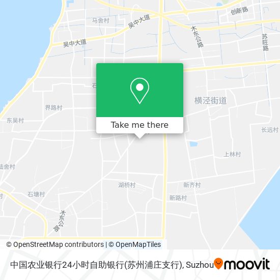 中国农业银行24小时自助银行(苏州浦庄支行) map
