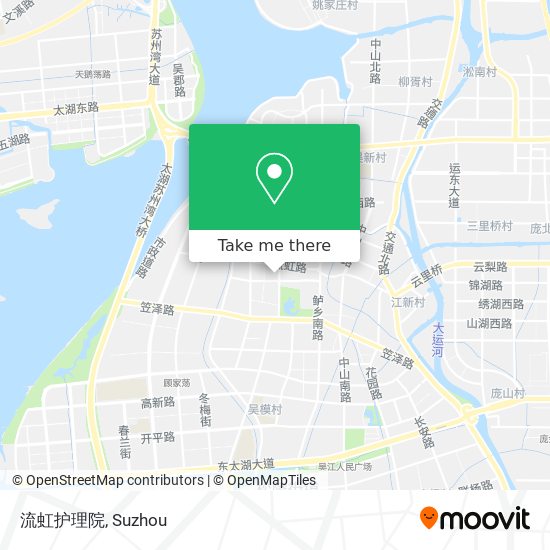 流虹护理院 map