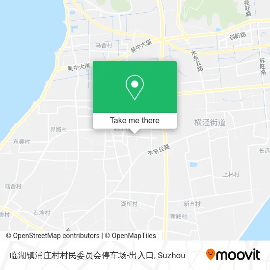 临湖镇浦庄村村民委员会停车场-出入口 map