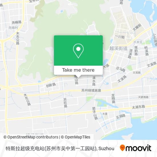 特斯拉超级充电站(苏州市吴中第一工园站) map