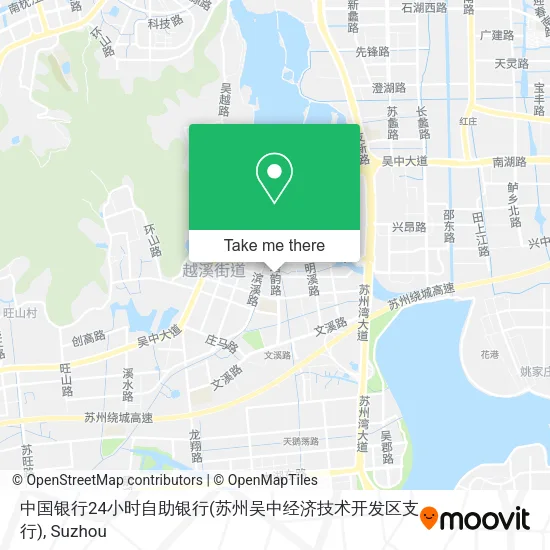 中国银行24小时自助银行(苏州吴中经济技术开发区支行) map
