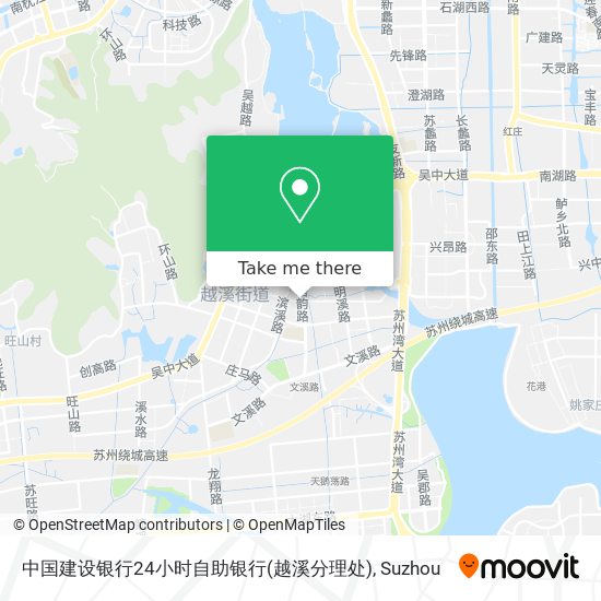中国建设银行24小时自助银行(越溪分理处) map