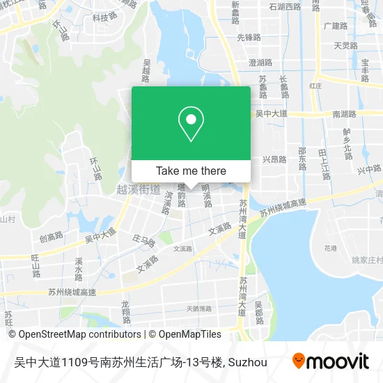 吴中大道1109号南苏州生活广场-13号楼 map