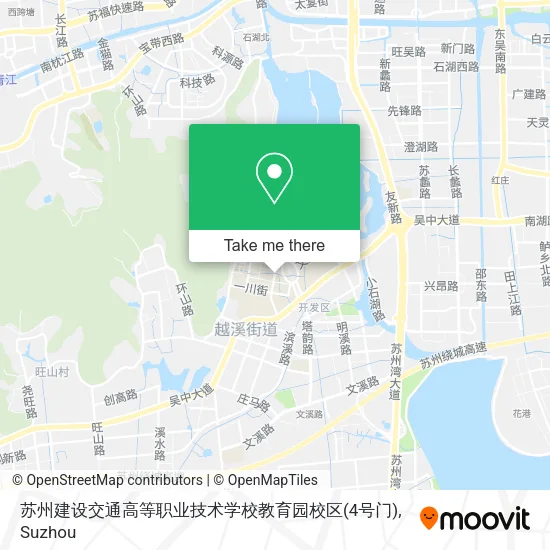 苏州建设交通高等职业技术学校教育园校区(4号门) map