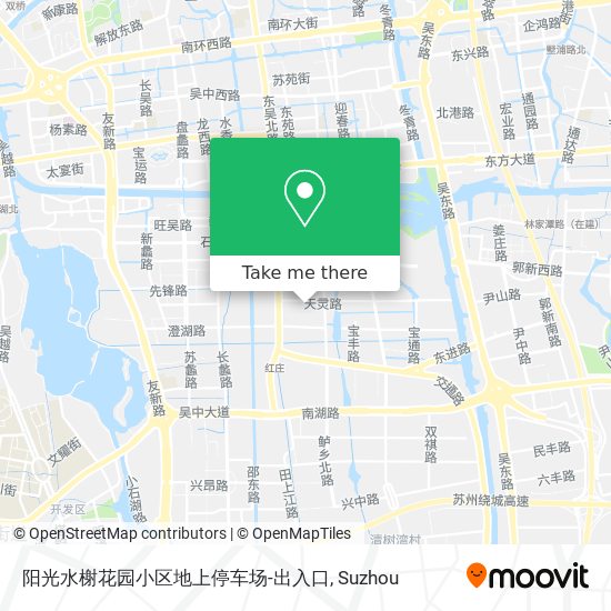 阳光水榭花园小区地上停车场-出入口 map