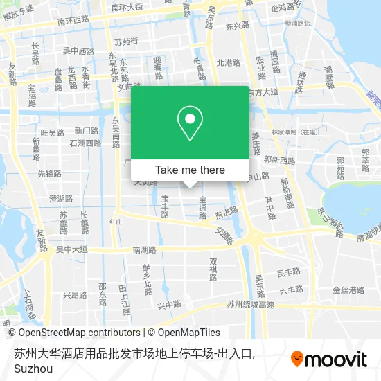 苏州大华酒店用品批发市场地上停车场-出入口 map