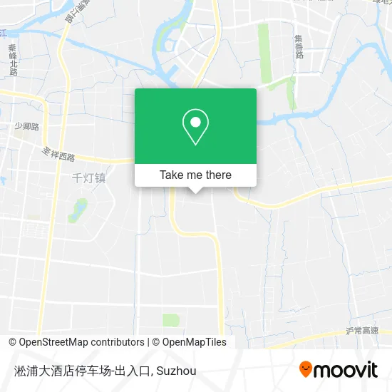 淞浦大酒店停车场-出入口 map