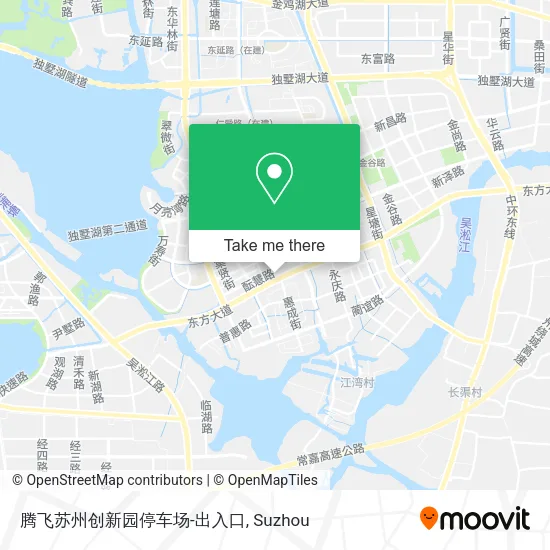 腾飞苏州创新园停车场-出入口 map