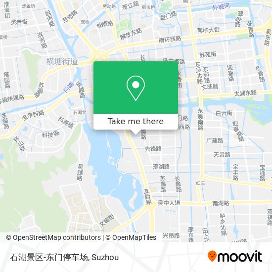 石湖景区-东门停车场 map