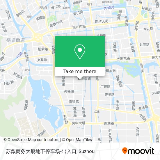 苏蠡商务大厦地下停车场-出入口 map