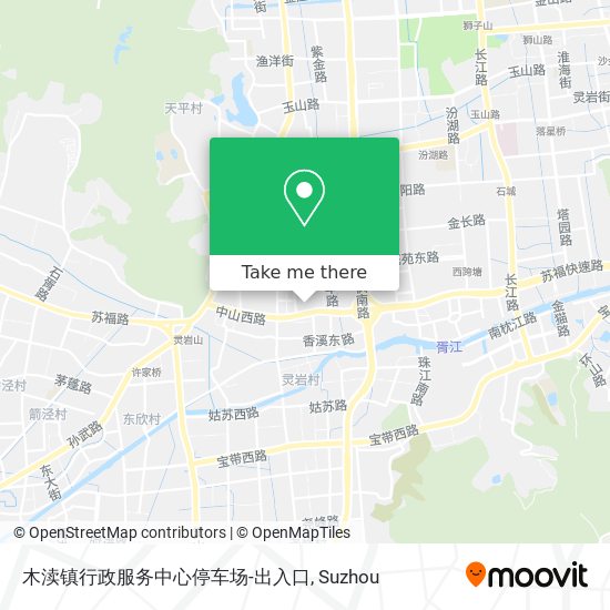 木渎镇行政服务中心停车场-出入口 map