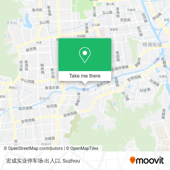 宏成实业停车场-出入口 map