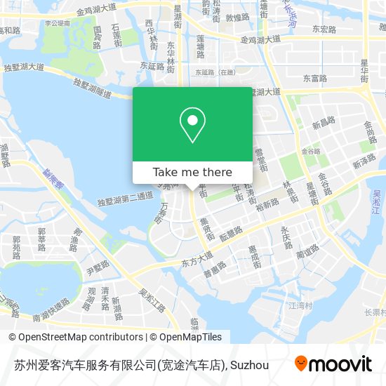 苏州爱客汽车服务有限公司(宽途汽车店) map