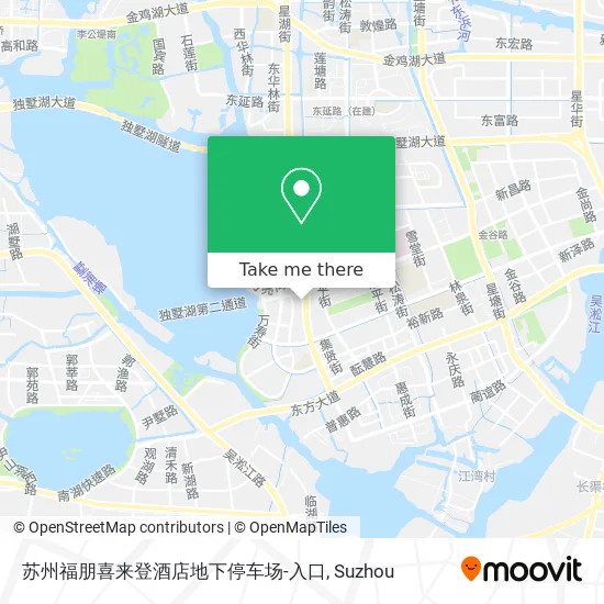 苏州福朋喜来登酒店地下停车场-入口 map