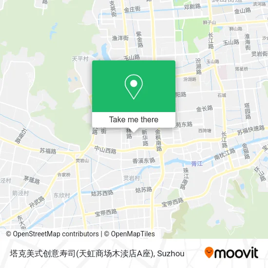 塔克美式创意寿司(天虹商场木渎店A座) map