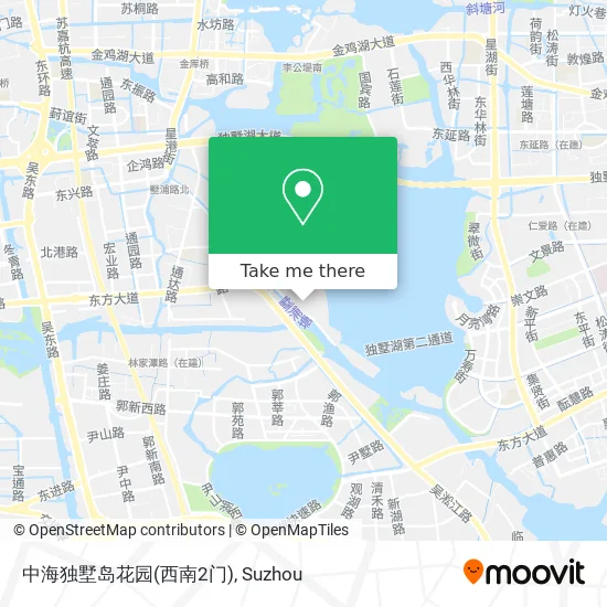 中海独墅岛花园(西南2门) map