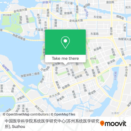 中国医学科学院系统医学研究中心(苏州系统医学研究所) map