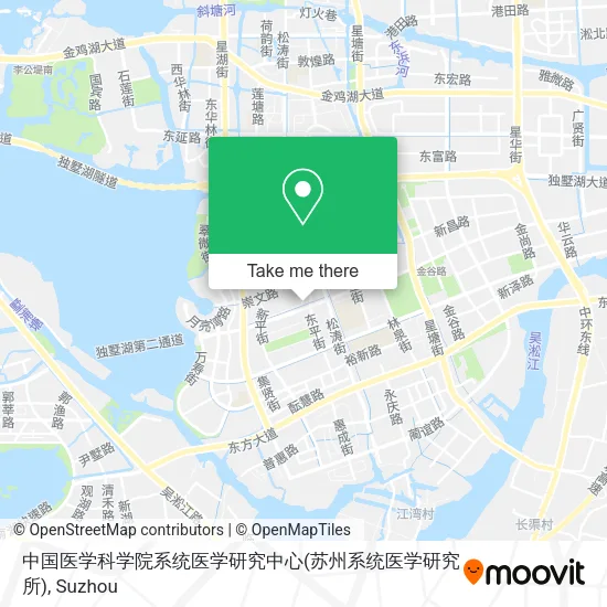 中国医学科学院系统医学研究中心(苏州系统医学研究所) map
