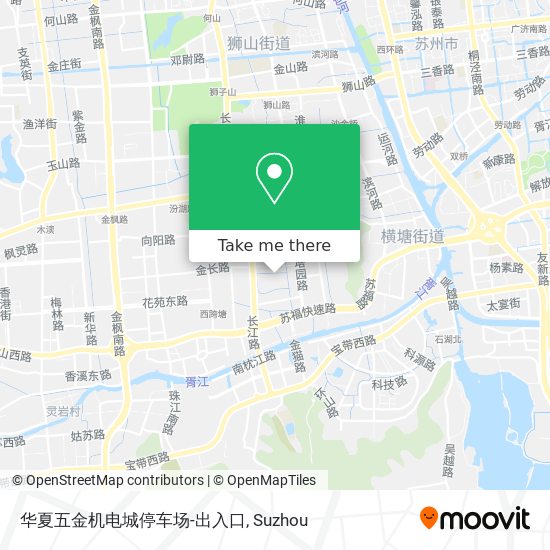华夏五金机电城停车场-出入口 map