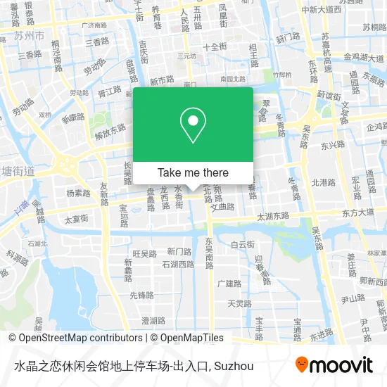水晶之恋休闲会馆地上停车场-出入口 map