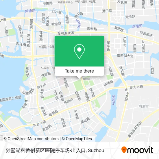 独墅湖科教创新区医院停车场-出入口 map