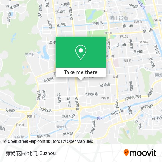 雍尚花园-北门 map