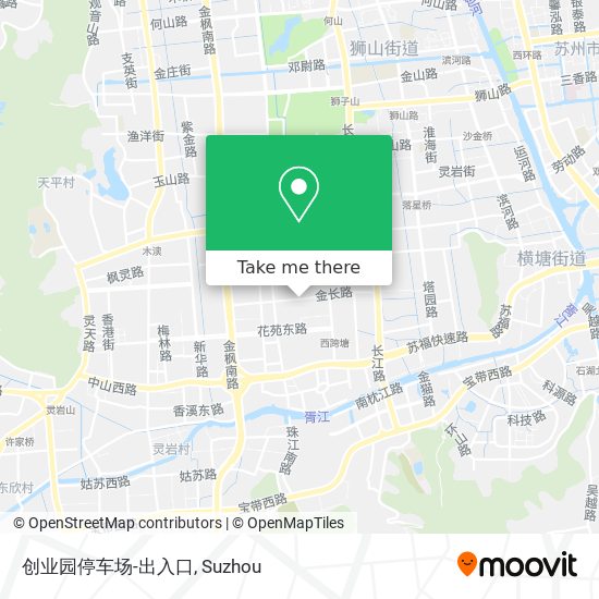 创业园停车场-出入口 map
