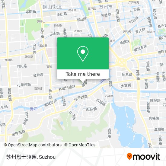 苏州烈士陵园 map