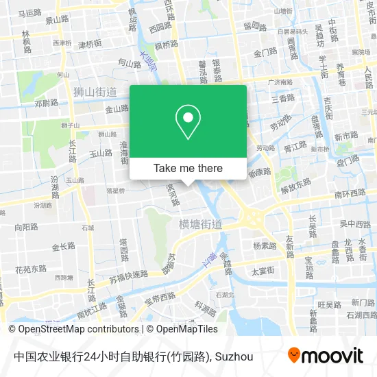 中国农业银行24小时自助银行(竹园路) map