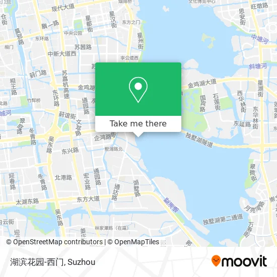 湖滨花园-西门 map