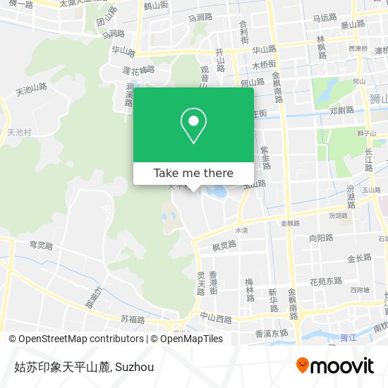 姑苏印象天平山麓 map