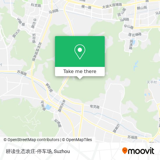 耕读生态农庄-停车场 map