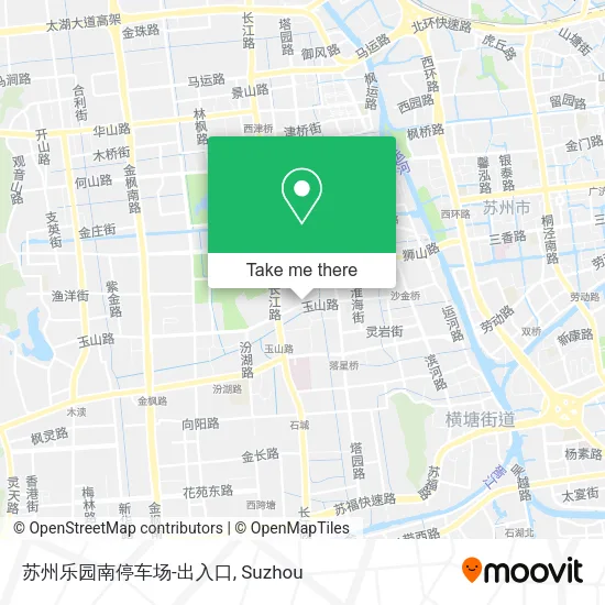 苏州乐园南停车场-出入口 map