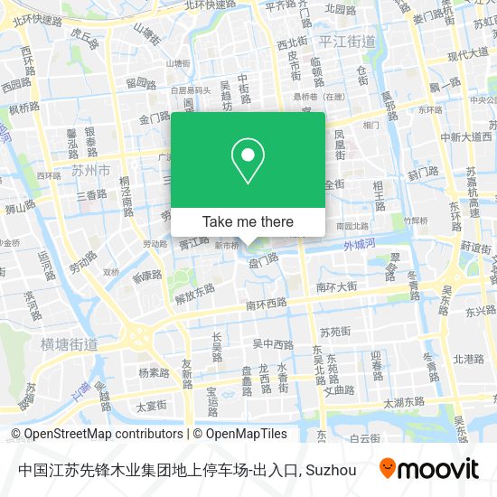 中国江苏先锋木业集团地上停车场-出入口 map
