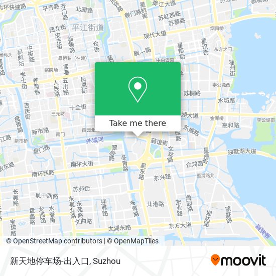 新天地停车场-出入口 map