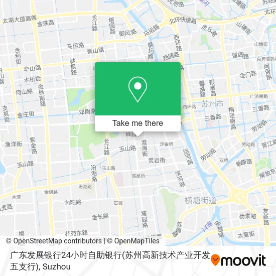 广东发展银行24小时自助银行(苏州高新技术产业开发五支行) map