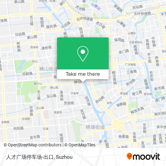 人才广场停车场-出口 map