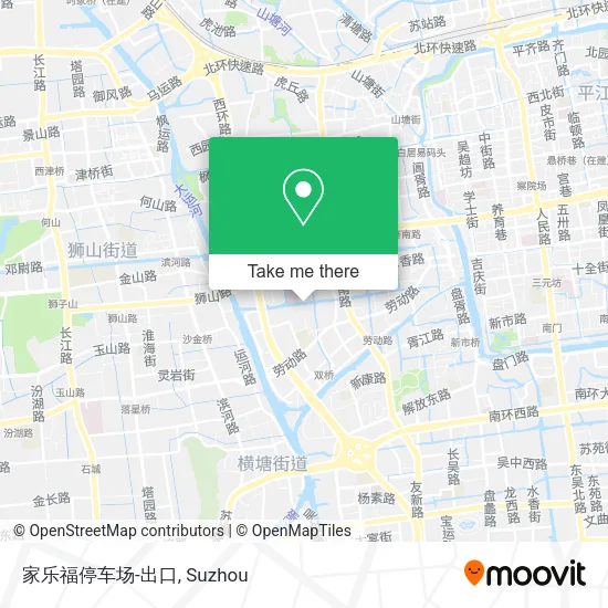 家乐福停车场-出口 map